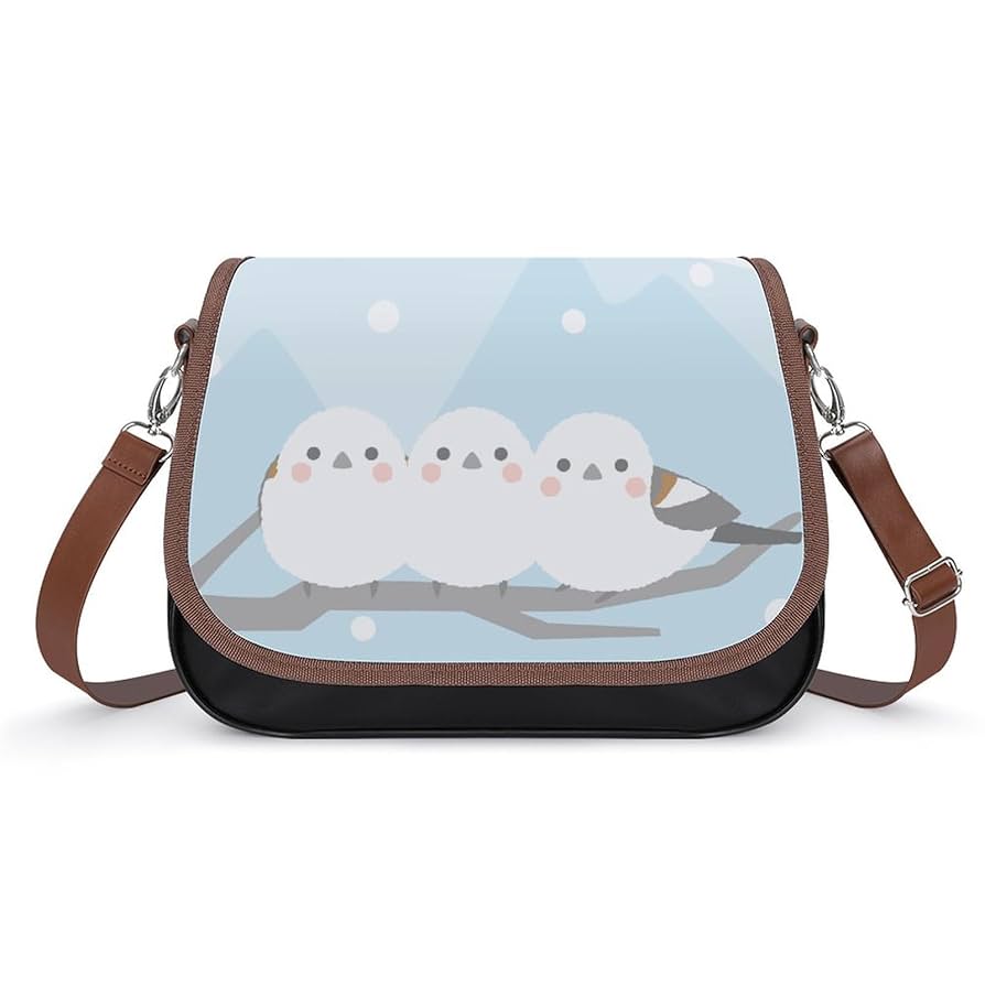 Amazon.co.jp: ショルダーバッグ シマエナガ 鳥柄xin ワン